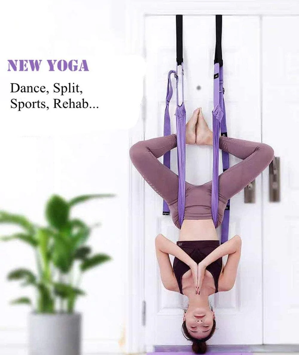 Stretching Sling | Back Pain Relief | Adjustable Door Mount | Home Flexibility Tool | FlexiRelief - Image 3
