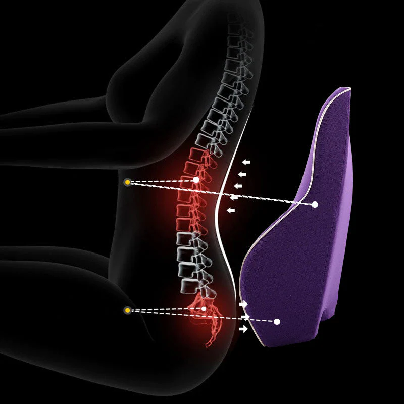 Support Cushion | Back Pain Relief Comfort | Ergonomic Memory Foam Cushion | SpineEase - Image 5