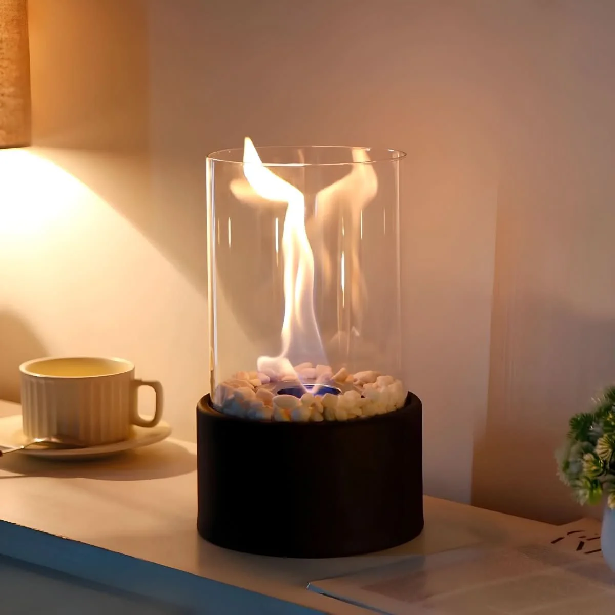 Table lamp Fireplace | Smokeless Real Flame | Bioethanol Indoor Outdoor Use | SleekFlame - Image 5