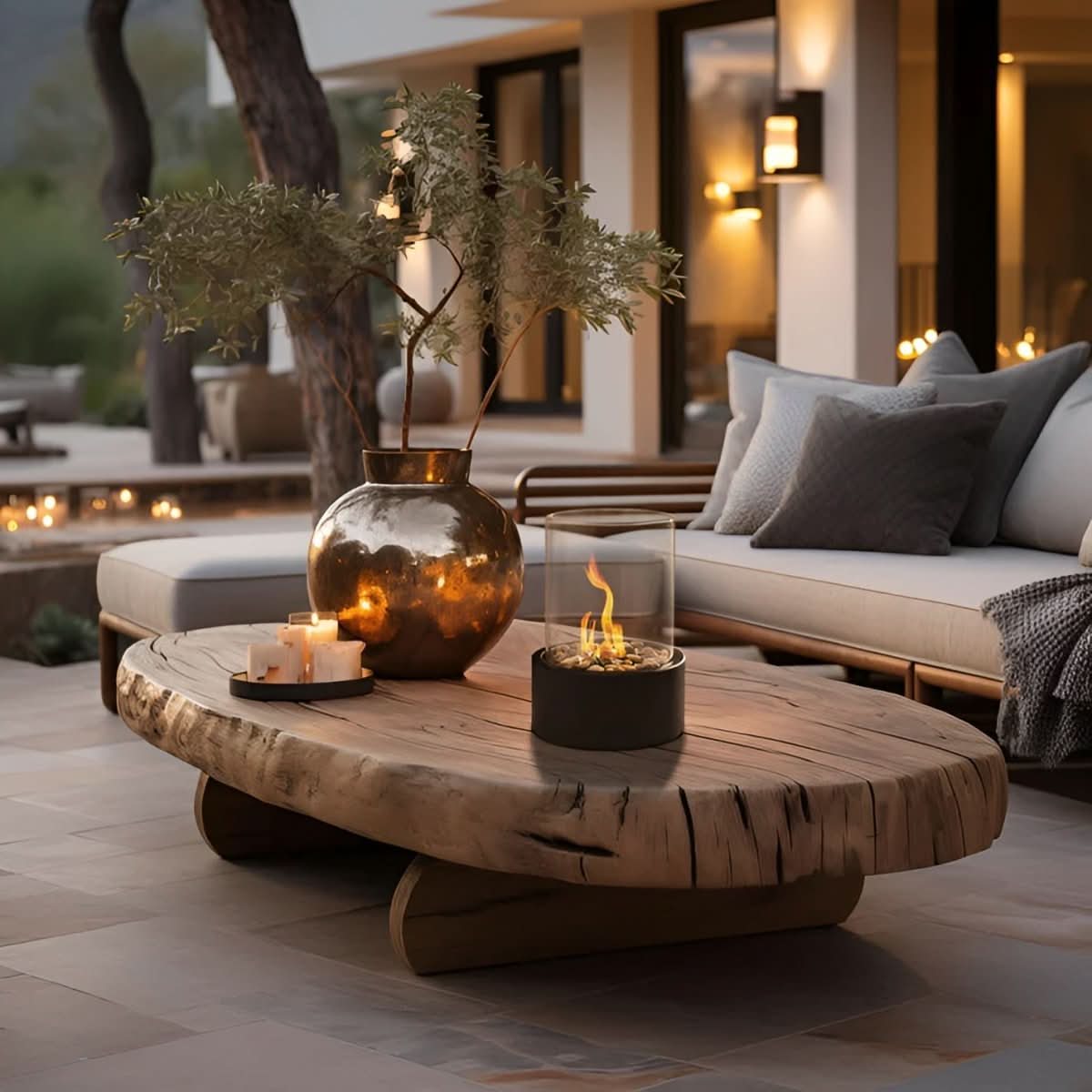 Table lamp Fireplace | Smokeless Real Flame | Bioethanol Indoor Outdoor Use | SleekFlame - Image 7