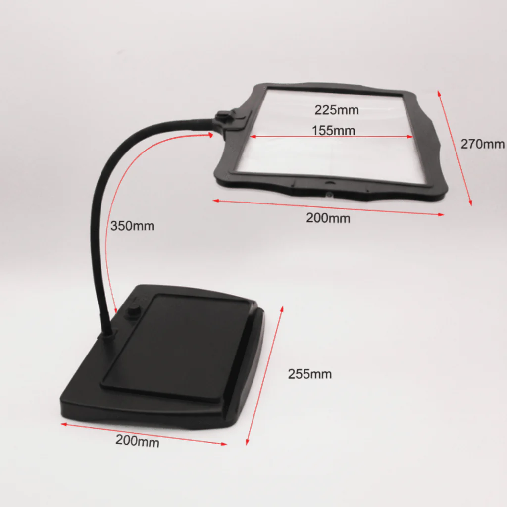 Table Magnifier Lamp | LED Light for Detail Work | Hands Free Desk Viewing | HandWork - Image 2
