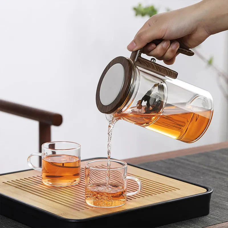 Tea Infuser Teapot | One-Click Brew Control | Heat-Resistant Glass | Drip-Free Pour | SereniCup - Image 6