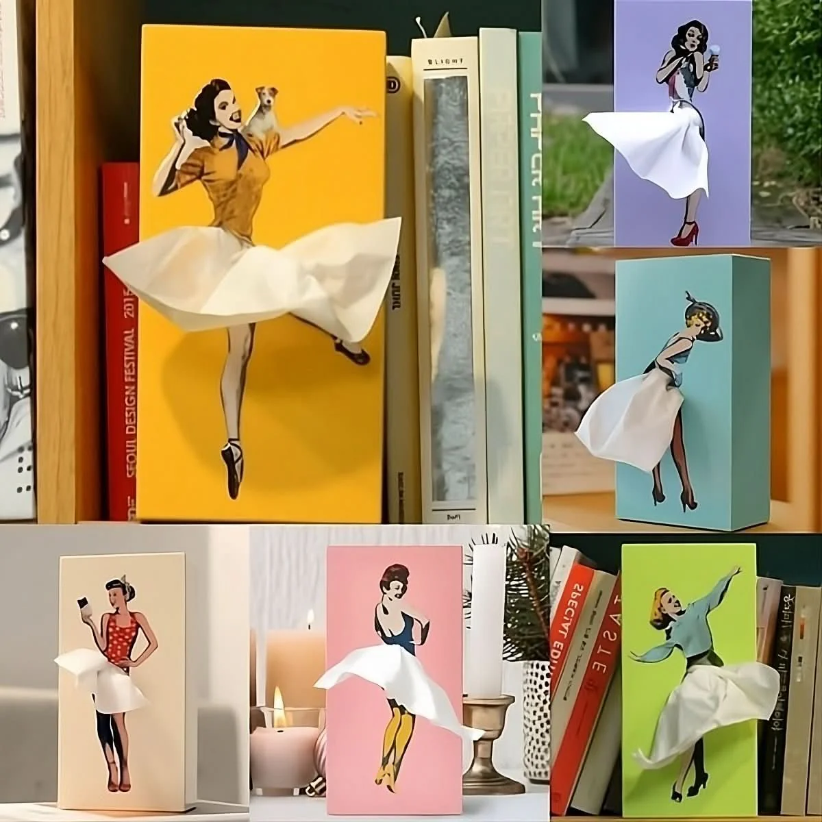 Tissue Box | Playful Pull Action | Decorative Home Accent | TissuDance