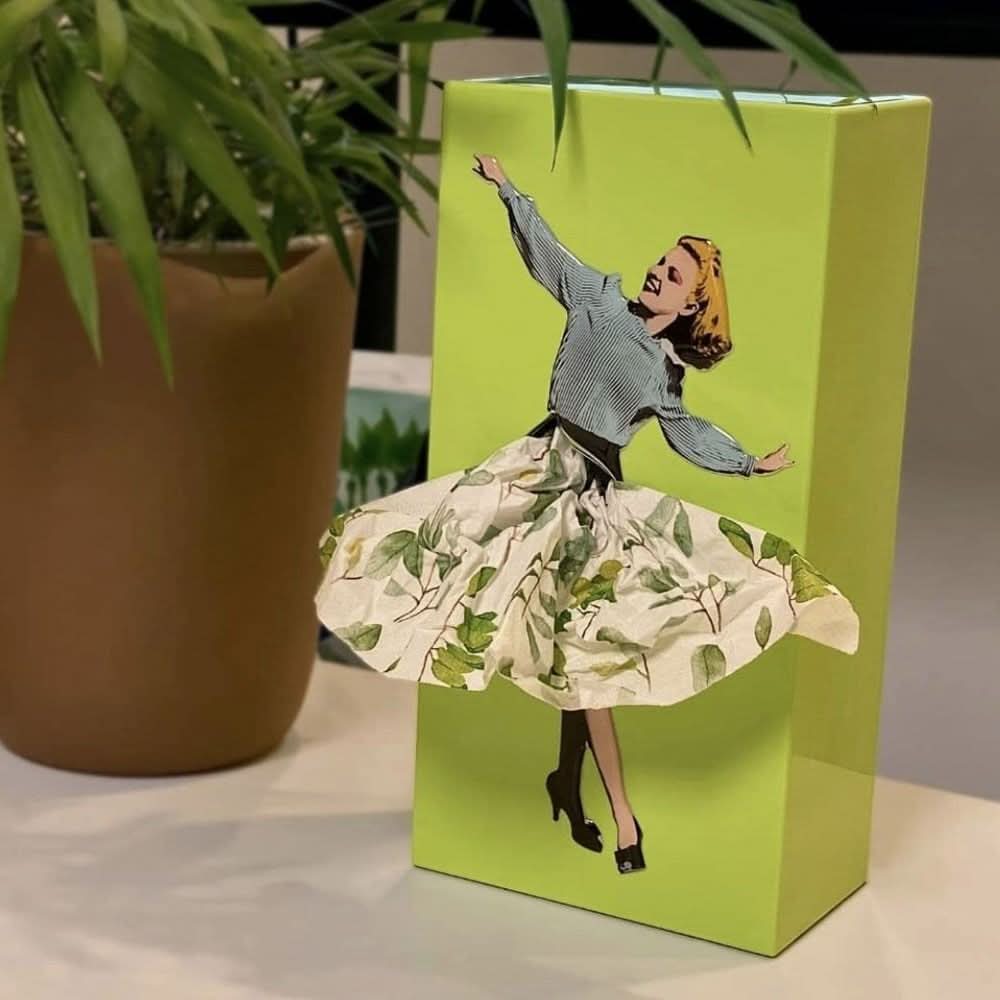 Tissue Box | Playful Pull Action | Decorative Home Accent | TissuDance - Image 6