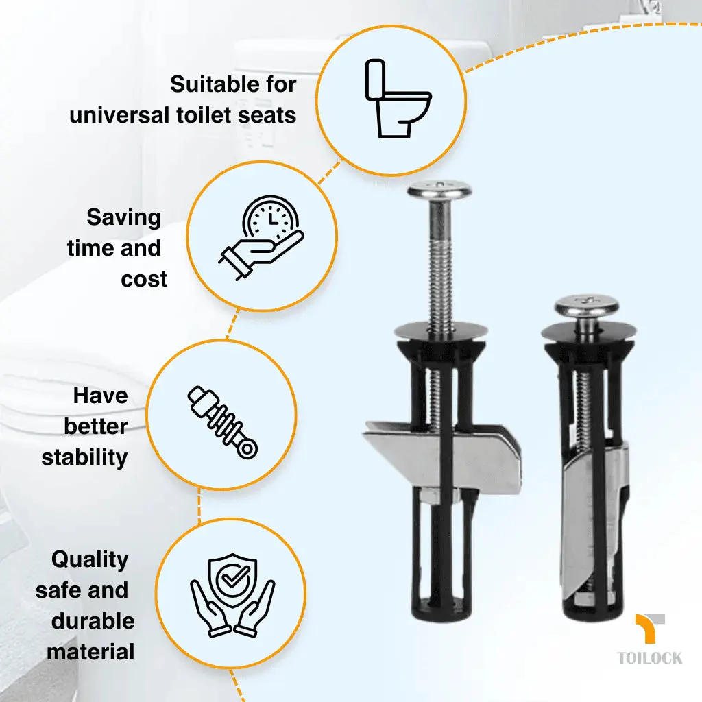 Toilet Seat Fixing Bolt | Anti-Wobble Lock System | Stainless Steel | ToiLock - Image 5