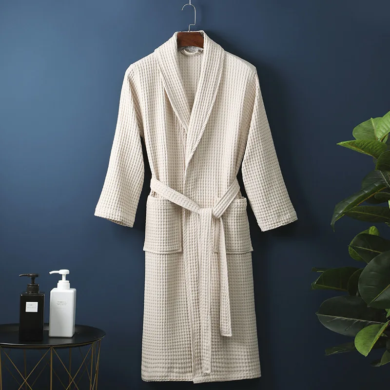 Unisex Bathrobe for Women & Men | Cotton Lounge Robe | LuxeComfort - Image 12