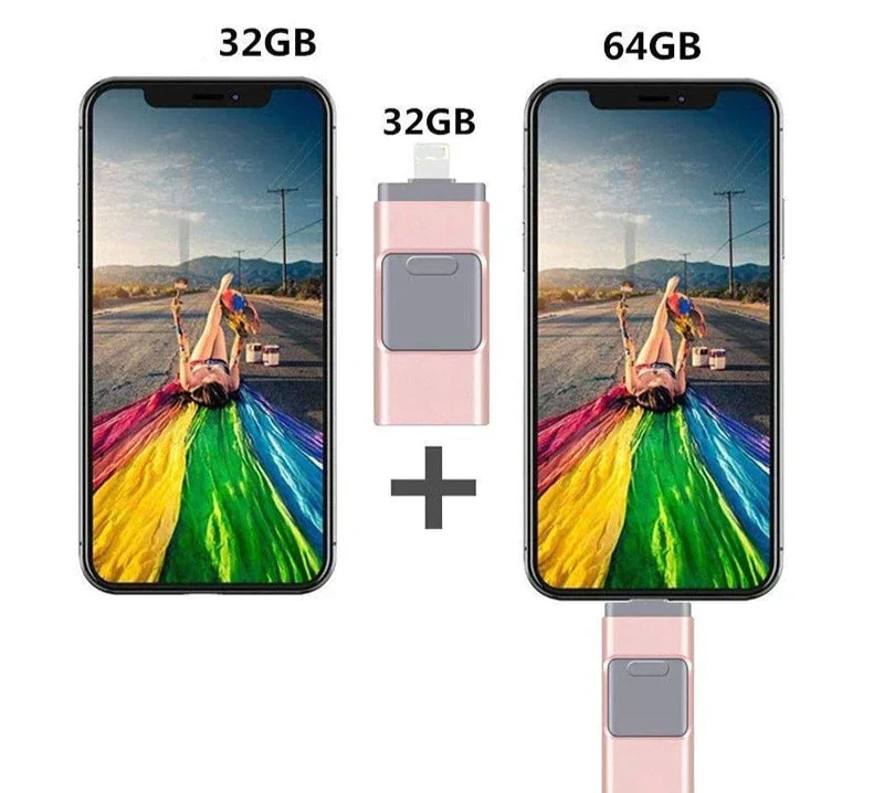 USB Flash Drive | Multi-Connector Smartphone Storage | MemoryGo - Image 2