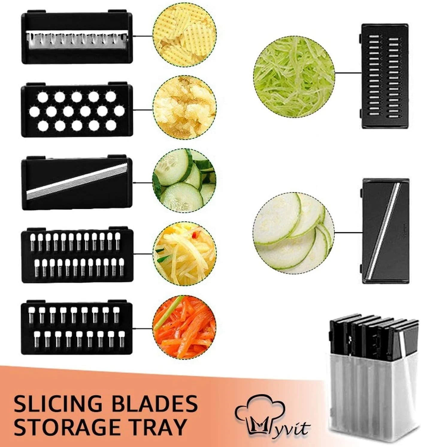 Vegetable Slicer Bowl | Multi-Blade Cutter | Safe Kitchen Prep Tool | VegEase - Image 4