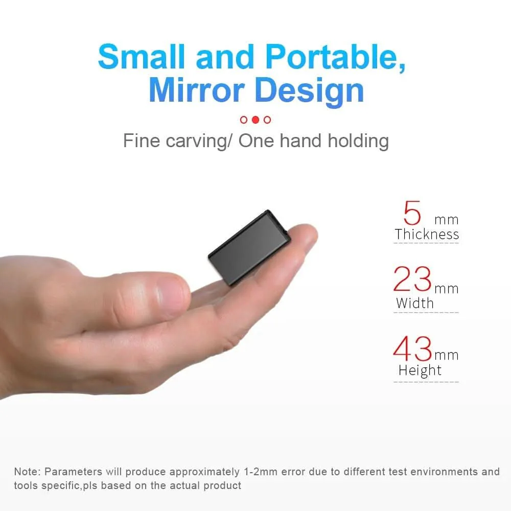 Portable Voice Recorder | Voice Activated Recording | Discreet Pocket Dictation | VoiceNote Mini - Image 3