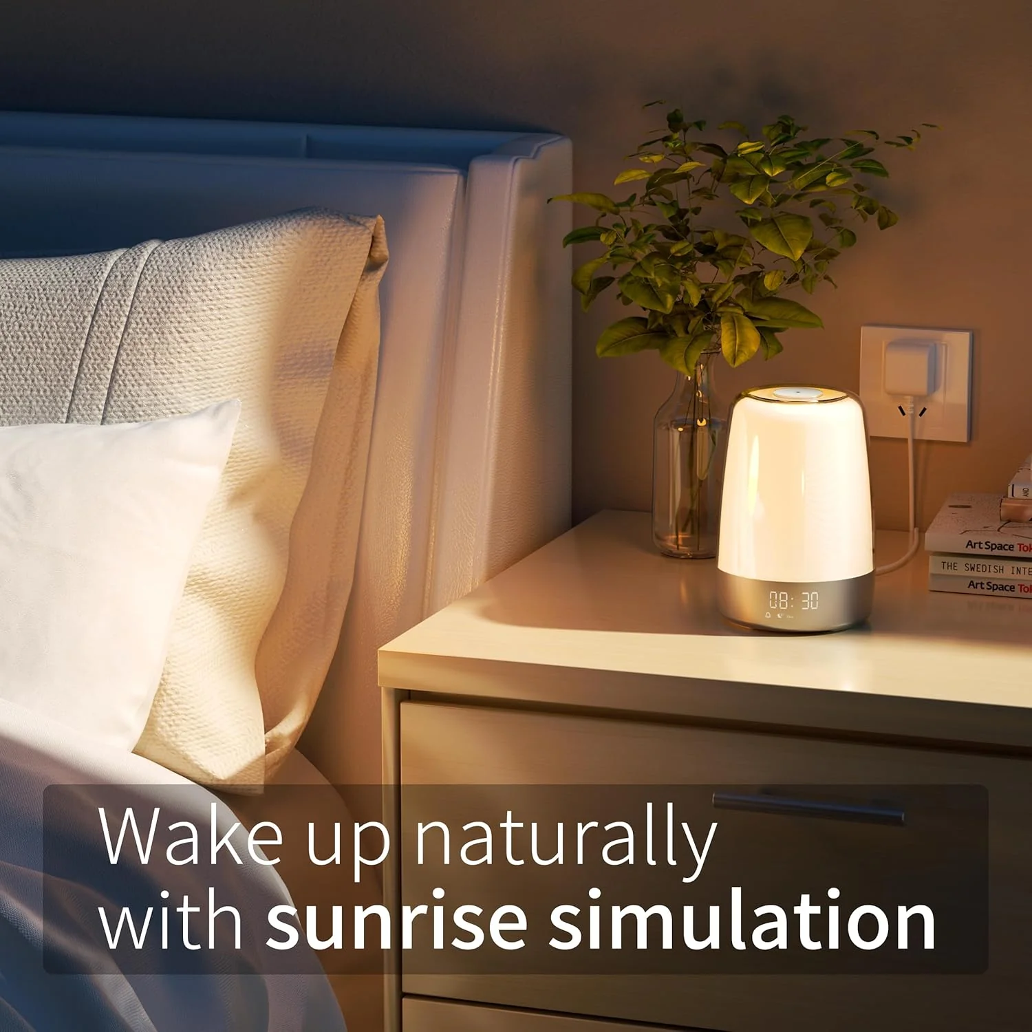 Wake-Up Light Alarm clock | Sunrise & RGB Light | Aurora - Image 3