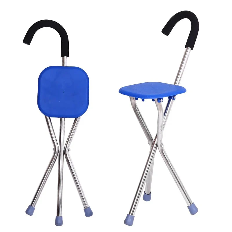 Walking Stick with Seat | Foldable Design | 120 kg Load Capacity | Non-Slip Base | Radianta - Image 6