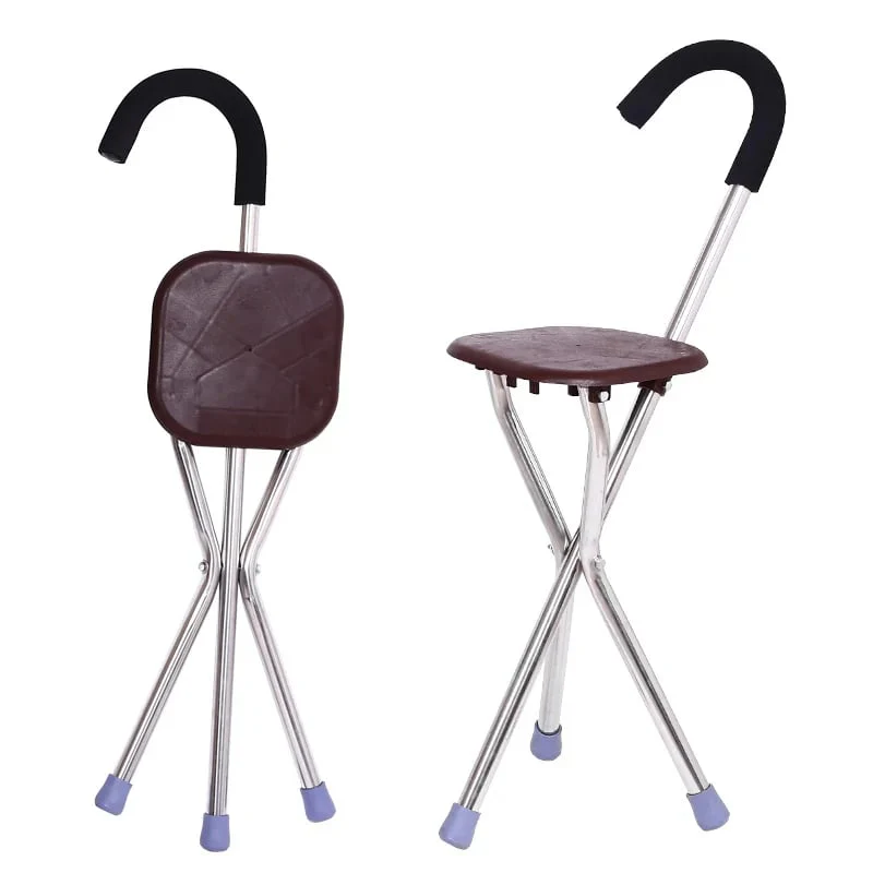 Walking Stick with Seat | Foldable Design | 120 kg Load Capacity | Non-Slip Base | Radianta - Image 7
