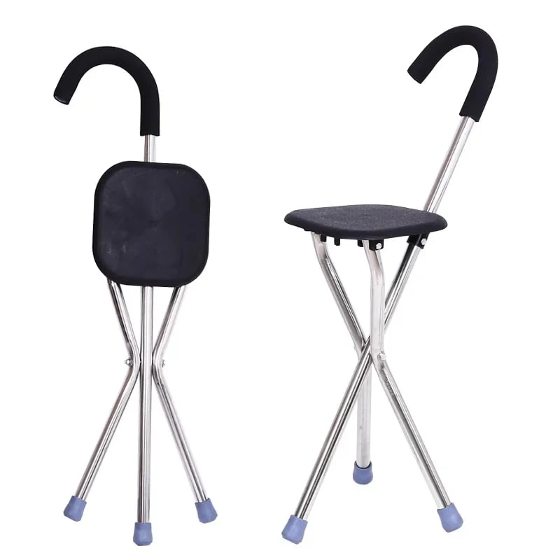 Walking Stick with Seat | Foldable Design | 120 kg Load Capacity | Non-Slip Base | Radianta - Image 8