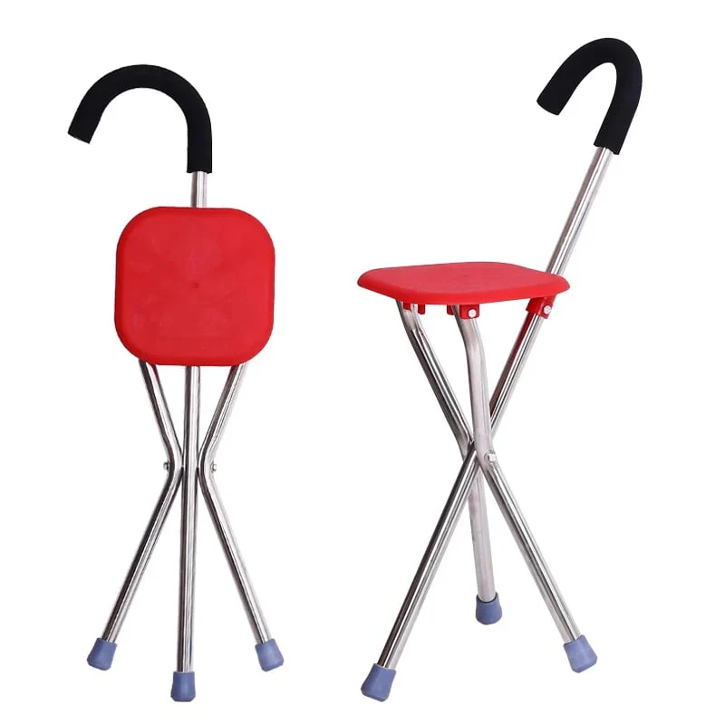Walking Stick with Seat | Foldable Design | 120 kg Load Capacity | Non-Slip Base | Radianta - Image 9