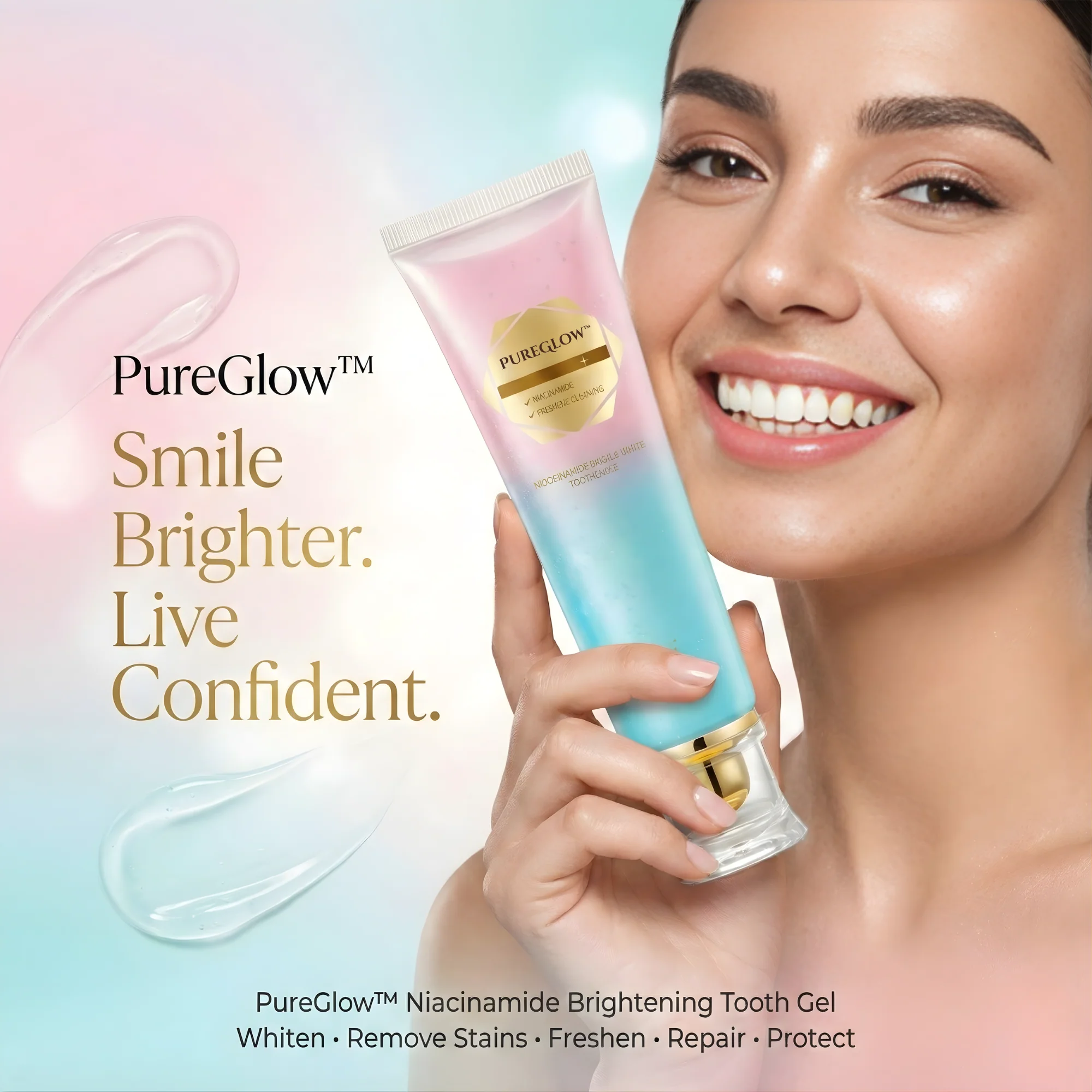 Whitening Toothpaste | Niacinamide Formula | Enamel Repair | Fresh Breath | PureGlow - Image 3