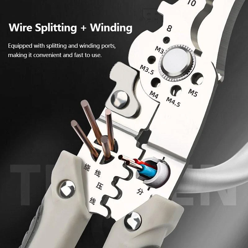 Wire Stripper Pliers | Multi-Function Tool | Precise Cutting & Crimping | WireMaster - Image 4