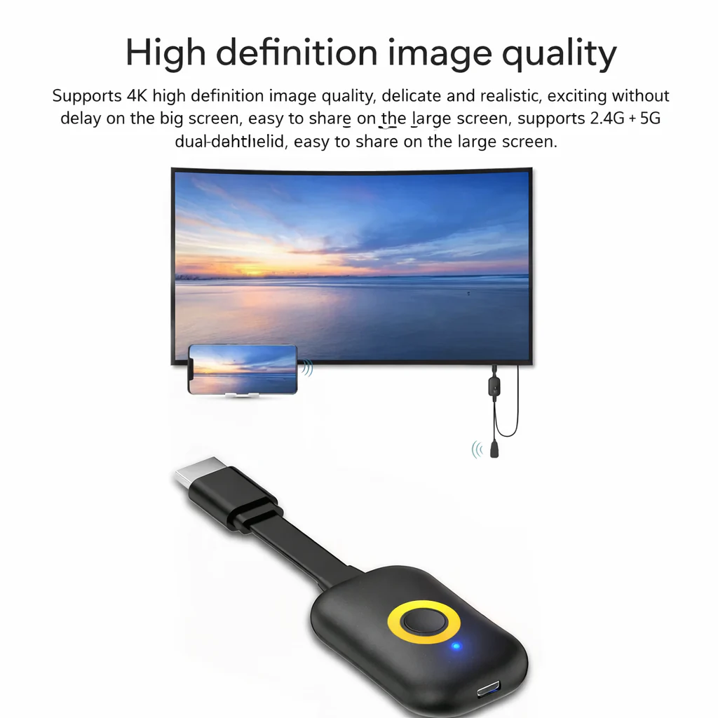 Wireless Display Dongle Adapter | HDMI Plug-and-Play Streaming Device | StreamLink - Image 3