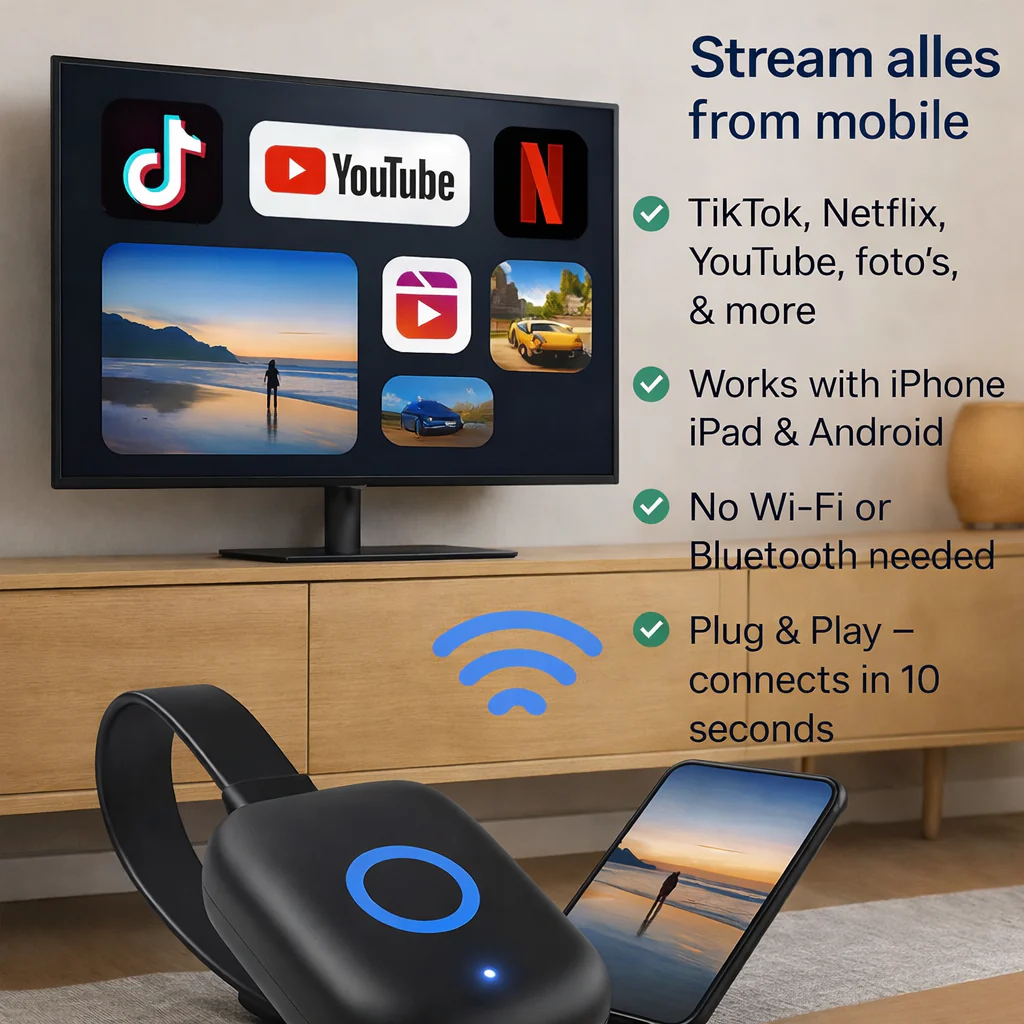 Wireless Display Dongle Adapter | HDMI Plug-and-Play Streaming Device | StreamLink - Image 9