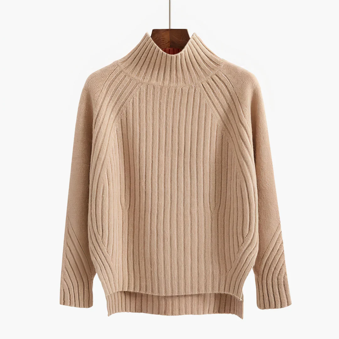 Women's knit sweaters | Stand-up collar sweaters | Warm comfort & structured look - Image 4