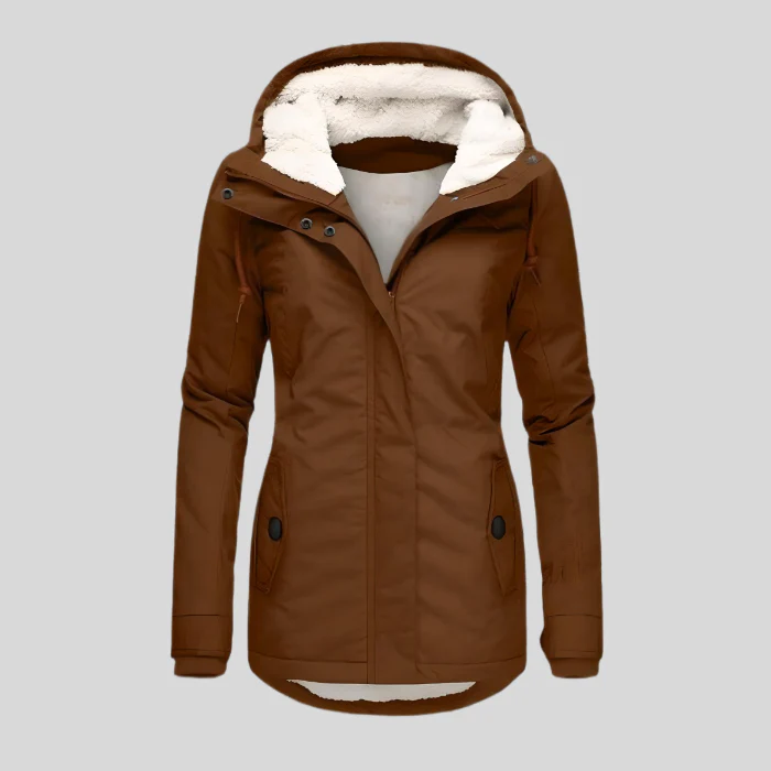Women's winter jacket | Lined hooded jacket | Windproof protection & stylish warmth - Image 4