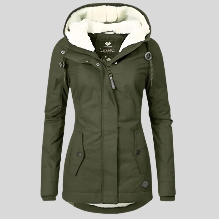 Women's winter jacket | Lined hooded jacket | Windproof protection & stylish warmth - Image 5