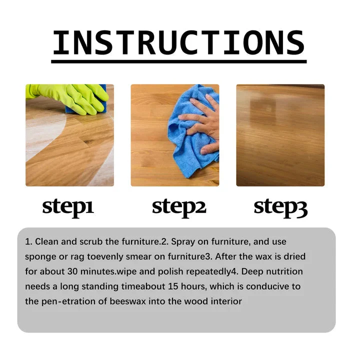 Wood Cleaner Spray | Restores Natural Shine | Anti-Moisture Protection | Beeswax - Image 9