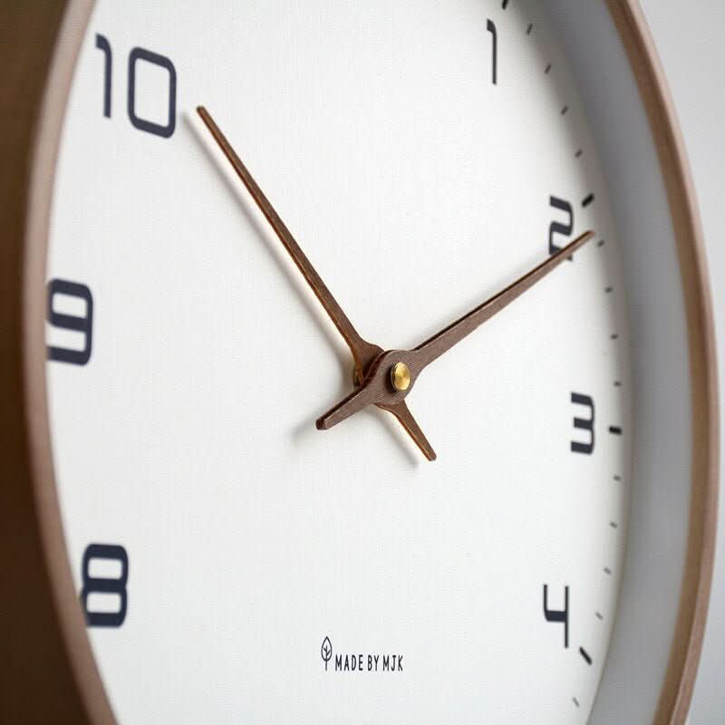 Wooden wall clock | Silent movement | Solid wood frame | NordicTime - Image 6