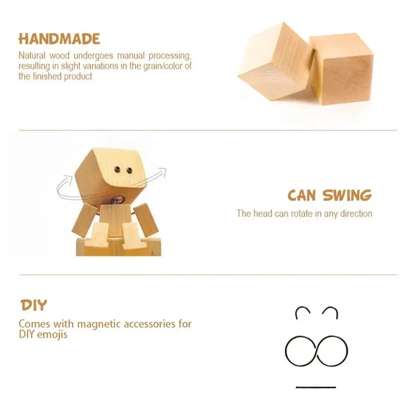 Wooden Wobble Figure Decor | Moving Joints | Handcrafted Wood | JoyTwig - Image 10
