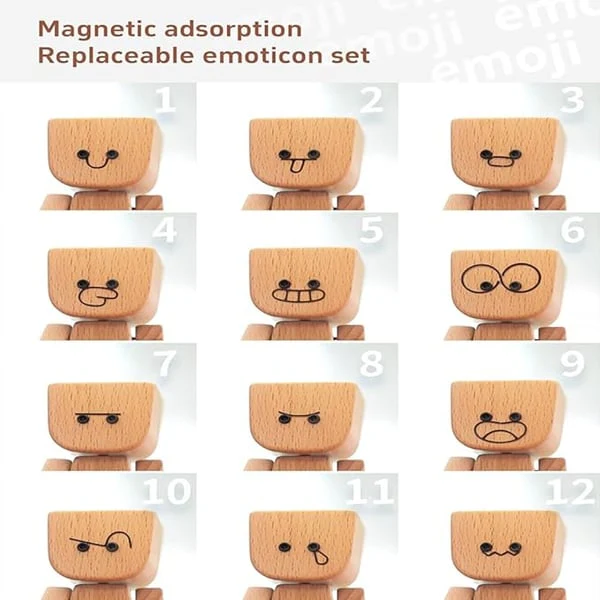 Wooden Wobble Figure Decor | Moving Joints | Handcrafted Wood | JoyTwig - Image 11