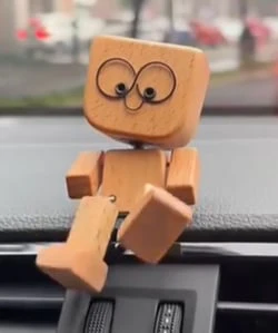 Wooden Wobble Figure Decor | Moving Joints | Handcrafted Wood | JoyTwig - Image 3