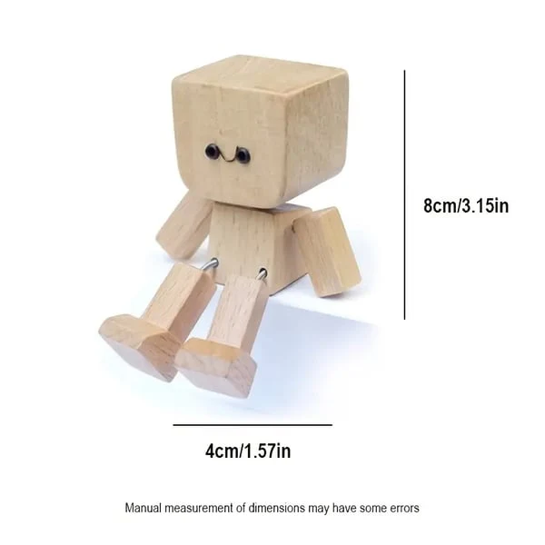 Wooden Wobble Figure Decor | Moving Joints | Handcrafted Wood | JoyTwig - Image 8