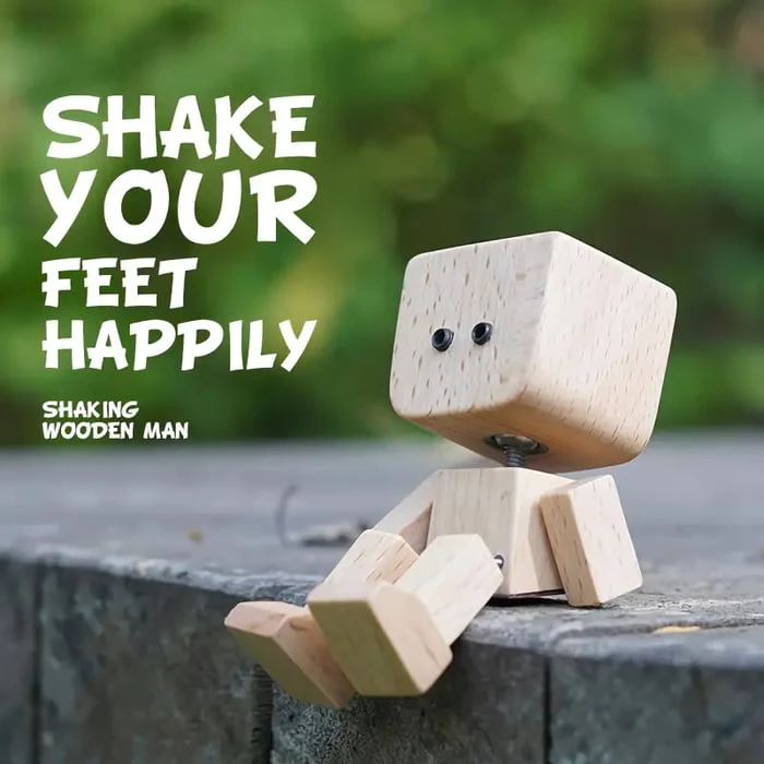 Wooden Wobble Figure Decor | Moving Joints | Handcrafted Wood | JoyTwig - Image 9